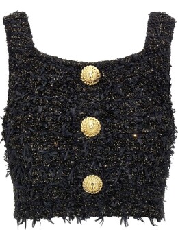 Balmain: Твидовый топ 
