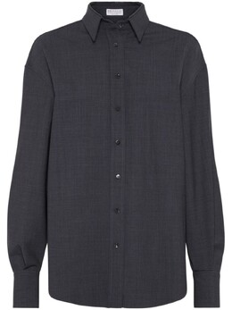 Brunello Cucinelli: Рубашка  Monili с длинным рукавом