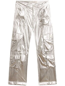 Golden Goose: Серебристые брюки 