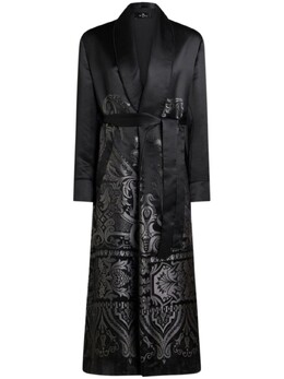 Etro: Жаккардовый плащ 