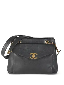 CHANEL Pre-Owned: Чёрная сумка 