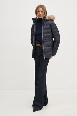 Tommy Hilfiger: Тёмный пуховик 