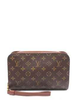 Louis Vuitton Pre-Owned: Коричневый клатч 