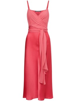 Alberta Ferretti: Атласное платье 