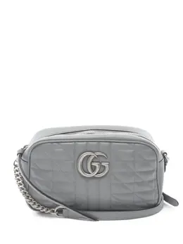 Gucci Pre-Owned: Серебристая сумка через плечо 