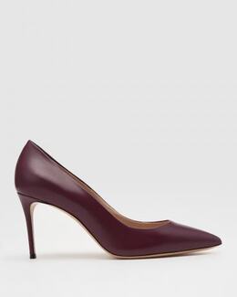 Casadei: Бордовые туфли 
