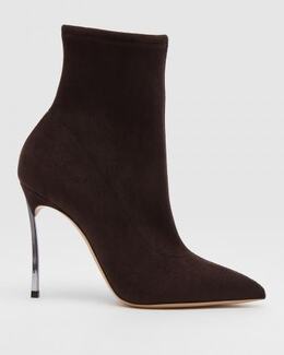 Casadei: Бордовые ботинки 