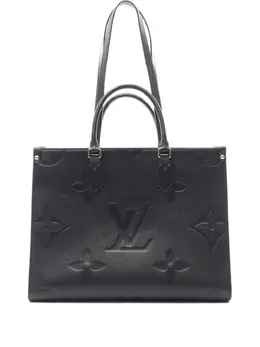 Louis Vuitton Pre-Owned: Чёрная сумка-шоппер 