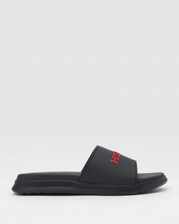 Tommy Hilfiger: Синие шлёпанцы 