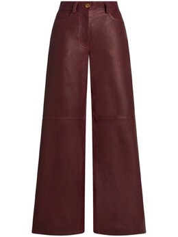 Etro: Кожаные брюки 