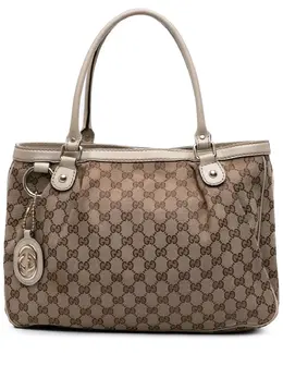 Gucci Pre-Owned: Коричневая сумка-шоппер 