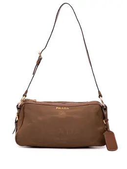 Prada Pre-Owned: Коричневая сумка 