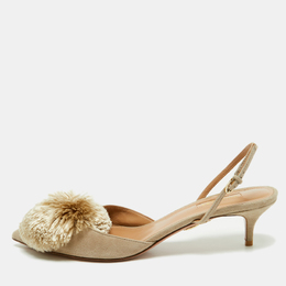 Aquazzura: Светлые туфли 