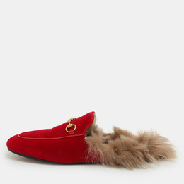 Gucci: Красные сабо  Princetown