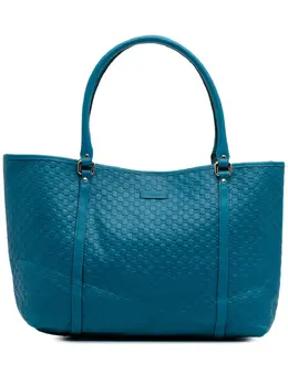 Gucci Pre-Owned: Голубая сумка-шоппер 