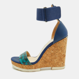Jimmy Choo: Голубые сандалии 