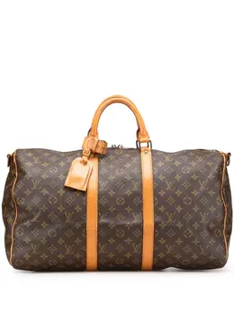 Louis Vuitton Pre-Owned: Коричневая дорожная сумка 