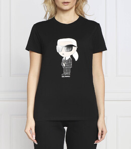 Karl Lagerfeld: Чёрная футболка  Ikonik