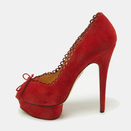 Charlotte Olympia: Красные босоножки 