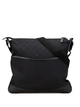 Gucci Pre-Owned: Чёрная сумка через плечо 