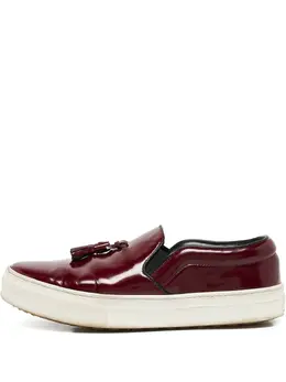 Céline Pre-Owned: Бордовые мокасины 