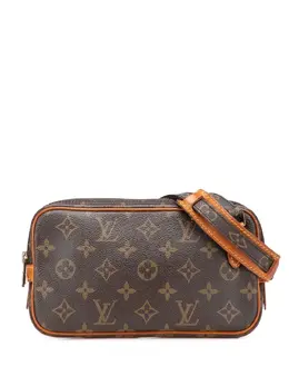 Louis Vuitton Pre-Owned: Коричневая сумка через плечо 