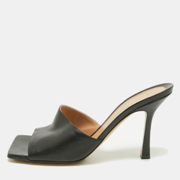 Bottega Veneta: Чёрные сандалии  Stretch