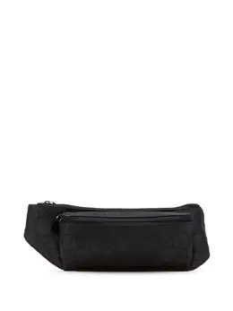 Gucci Pre-Owned: Чёрная поясная сумка 