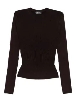 Mugler: Топ с длинным рукавом 