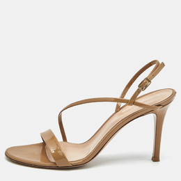 Gianvito Rossi: Бежевые сандалии  Manhattan