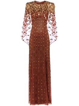 Jenny Packham: Коричневое платье 