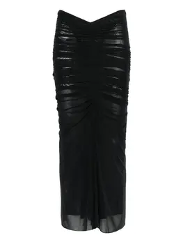 Mugler: Юбка в сетку 