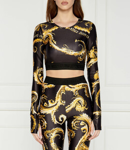 Versace Jeans Couture: Чёрная блуза 