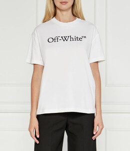 Off-White: Белая футболка 