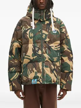 AAPE BY *A BATHING APE®: Зелёная куртка 