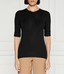 Lauren Ralph Lauren: Чёрная футболка 