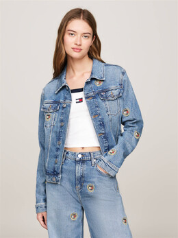 Tommy Jeans: Синяя куртка 
