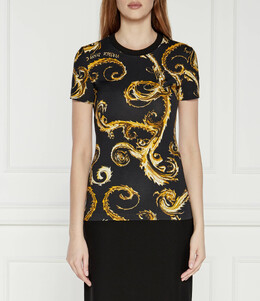 Versace Jeans Couture: Чёрная футболка 