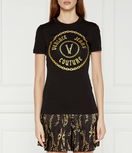 Versace Jeans Couture: Чёрная футболка 
