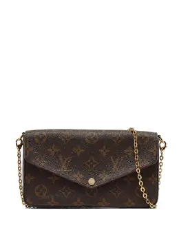 Louis Vuitton Pre-Owned: Коричневая сумка через плечо 