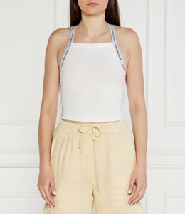 Calvin Klein Jeans: Белый топ 
