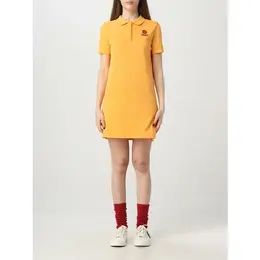 KENZO: Оранжевое платье 