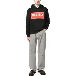 KENZO: Чёрная толстовка 