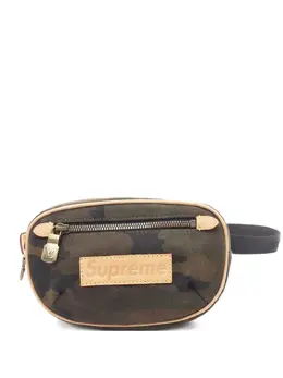 Louis Vuitton Pre-Owned: Зелёная поясная сумка 