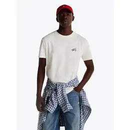 Tommy Jeans: Белая футболка 
