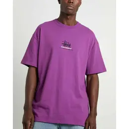 Stussy: Фиолетовая футболка 