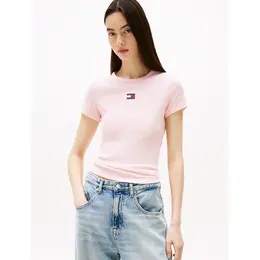 Tommy Jeans: Розовая футболка 