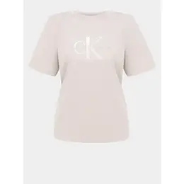 Calvin Klein Jeans: Коричневая футболка 