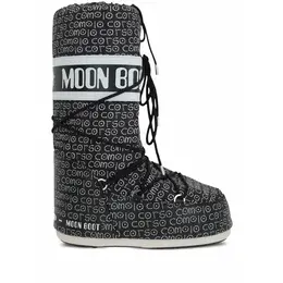MOON BOOT: Чёрные ботинки 