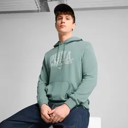 PUMA: Зелёная толстовка 